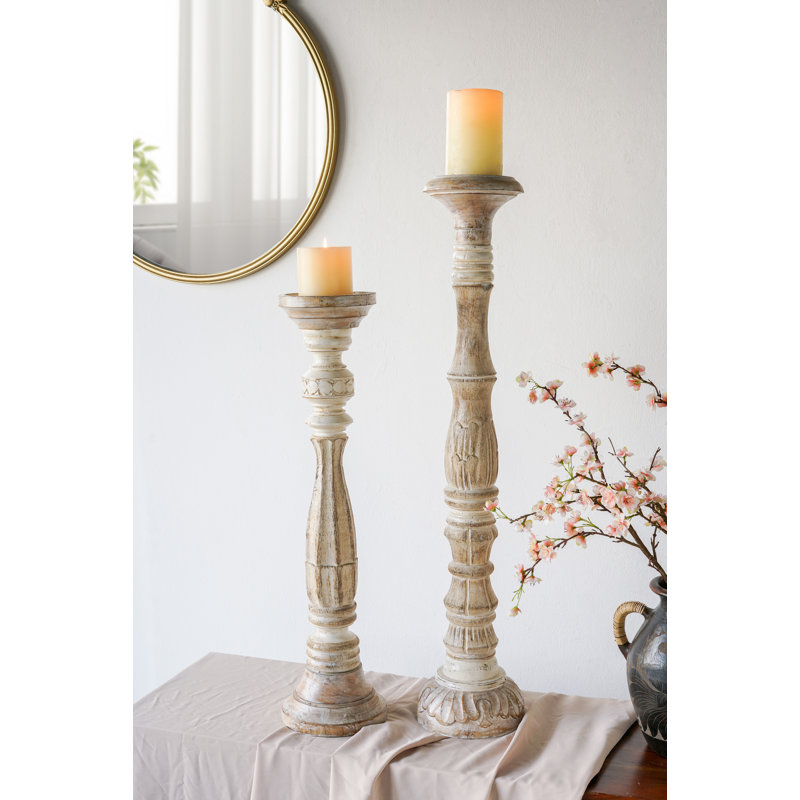 Porte-bougie 8 x 8 x 39,5 po