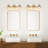 3 - Light Dimmable Vanity Light With Seeded Glass
