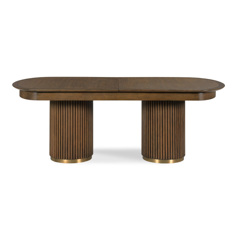 Skyline Oval Walnut Wood Dining Table
