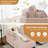 40" Oversized Corduroy Lounge Chair and Ottoman Set with Cup Holders and USB-443867240