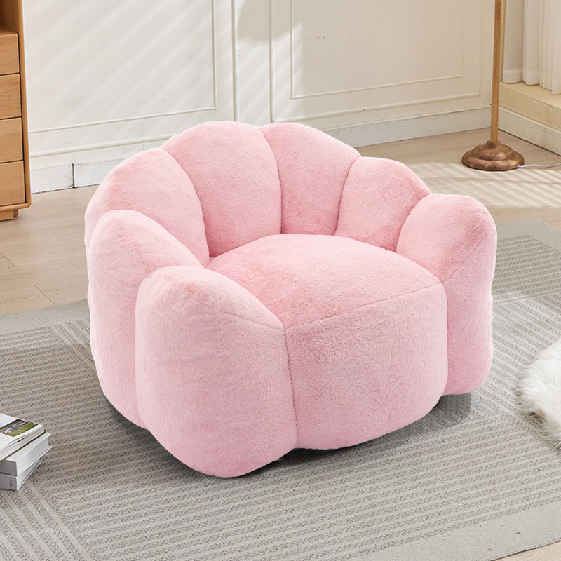 Fauteuil à billes pour salon, lecture de chambre à coucher, Pink