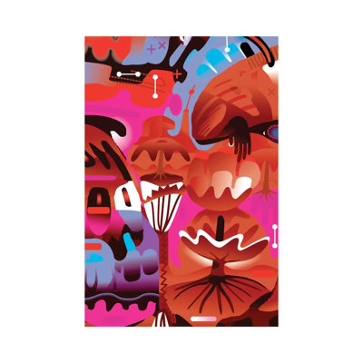 Brain In Love by Charles Harker - Wrapped Canvas Painting
