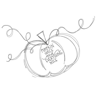 Pumpkin Spice and Everything Nice 1 Piece Wrapped Canvas Wall Art