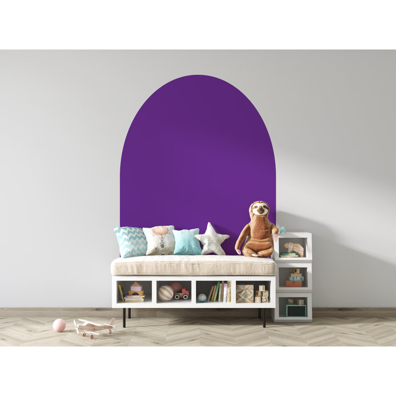 Décalcomanie murale Boho arche, décor de chambre d'enfant Boho arche, autocollant d'arche de lit, décalque mural de haie, autocollant mural arche