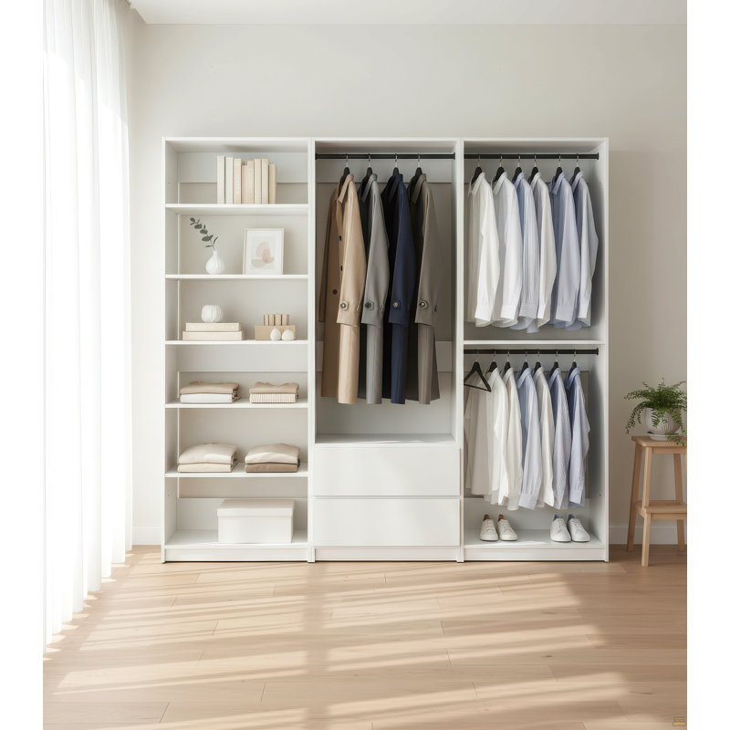 Système de garde-robe autoportant en bois