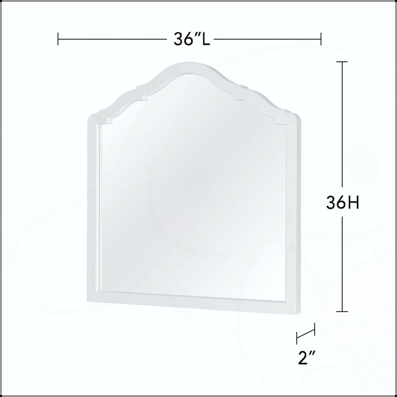 Petit miroir pour adolescent - ciment