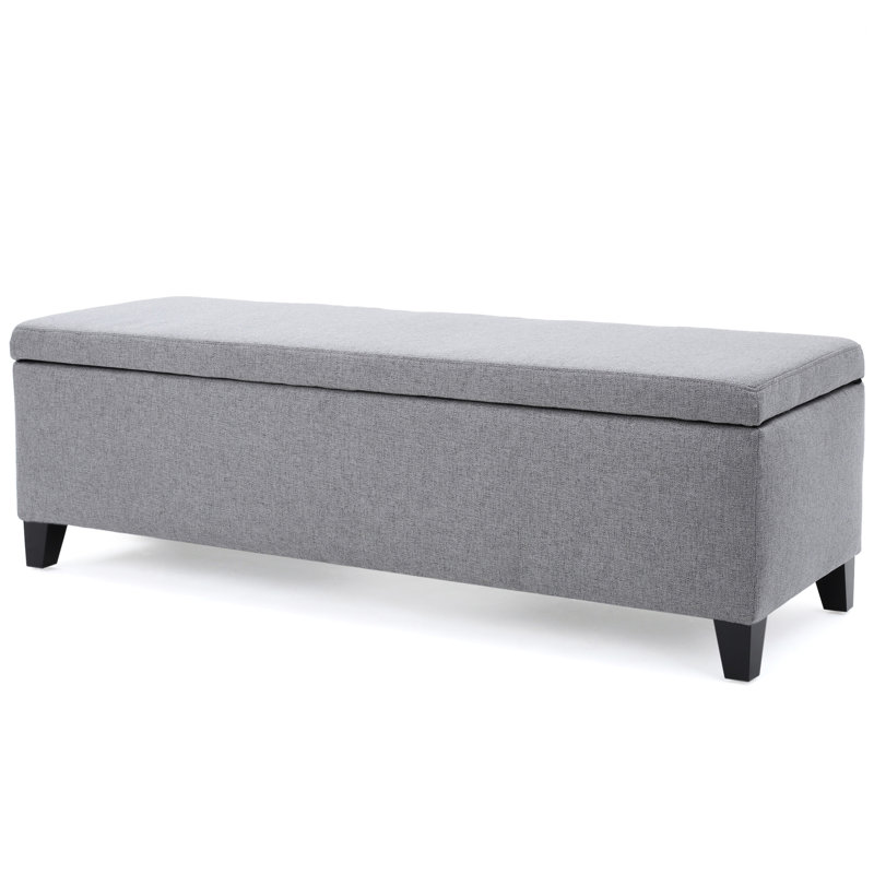 Élégant tissu gris avec rangement - Ajoutez une touche de classe de 16,96 po de large pour différents articles