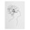 Croquis floral Fashion I - impression sur toile seulement - non encadré