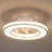 16'' Compact Bladless Ceiling Fans With Dimmable LED Lights And Remote Control, 3 Colors