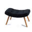Nekoma Upholstered Accent Chair with Footstool-833743611