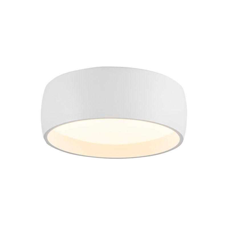Savile 1 - Light LED Flush Mount, White, 2"H x 6"W x 6"D