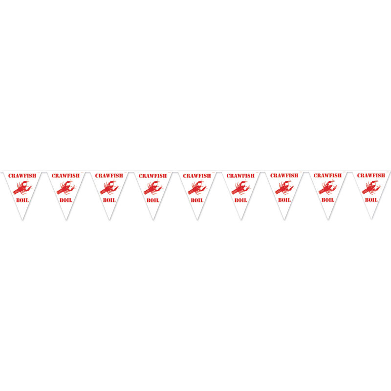 Crawfish Boil Pennant Banner