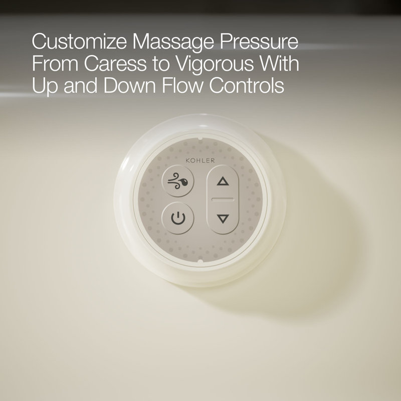 Sunward 72-In X 42-In Heated Bubblemassage Air Bath With Reversible Drain, Biscuit