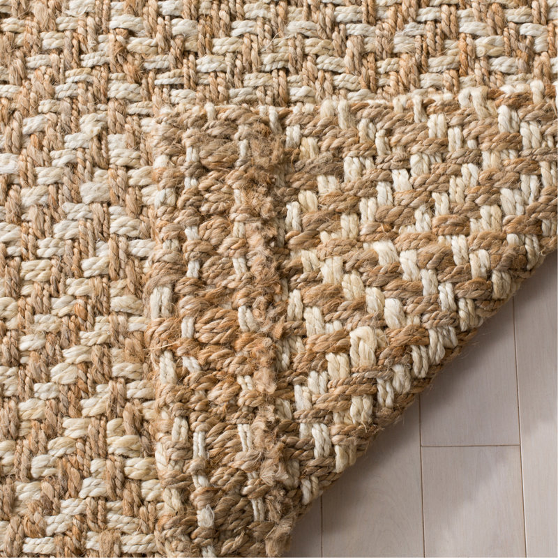 Tapis en jute tissé à la main Gardell, Rectangle 2 pi x 3 pi