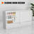 48" W X 18" D X 38" H - White Reatil Display Case, Full Vision Display Case With Led Llights