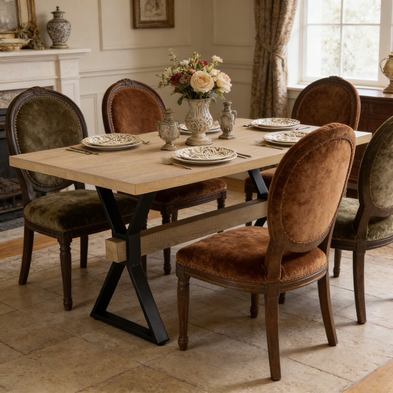 Dining Table, Natural Ash/Black
