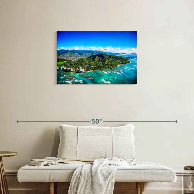 Harpa Diamond Head View, 20" H x 30" W