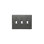 3 - Gang Toggle Light Switch Standard Wall Plate