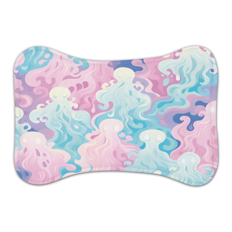 Watercolor Hauntings - Tapis d'alimentation en forme d'os
