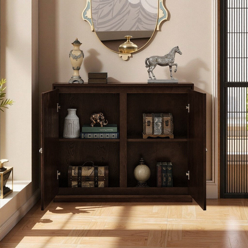 Buffet en bois massif Pensa, Brun