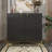 2 Door Black Locker Accent Cabinet