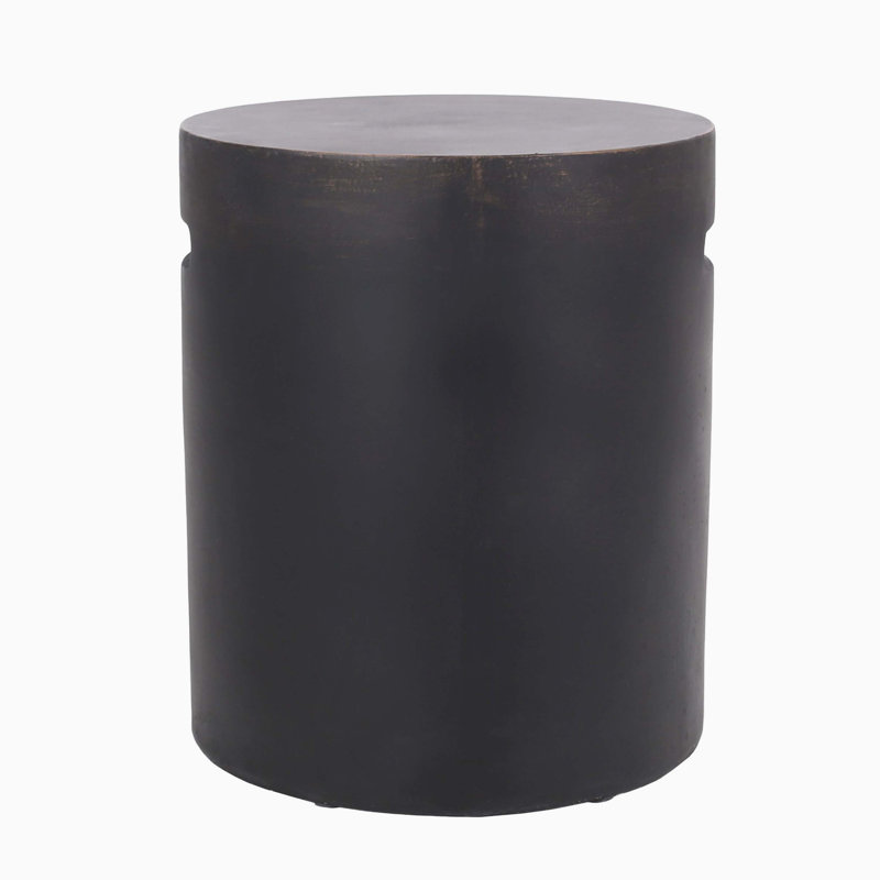 Outdoor LightWeight Concrete Side Table,Copper