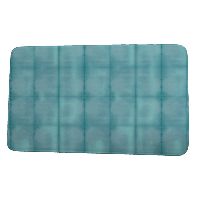 Tapis de bain Statesville, l 24 po x L 17 po, Bleu sarcelle