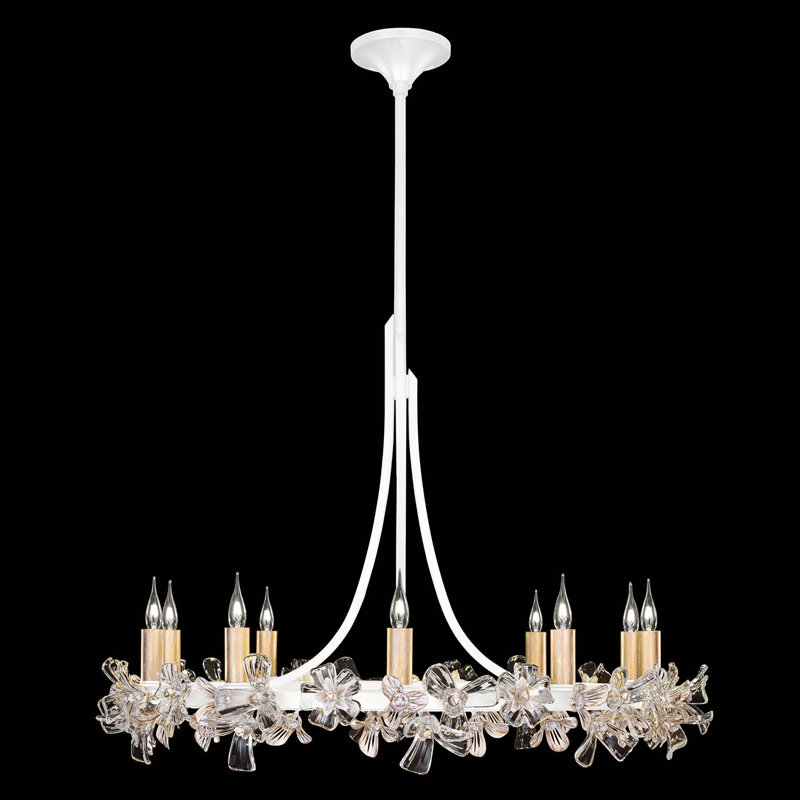 Azu 10 - Light Chandelier, White