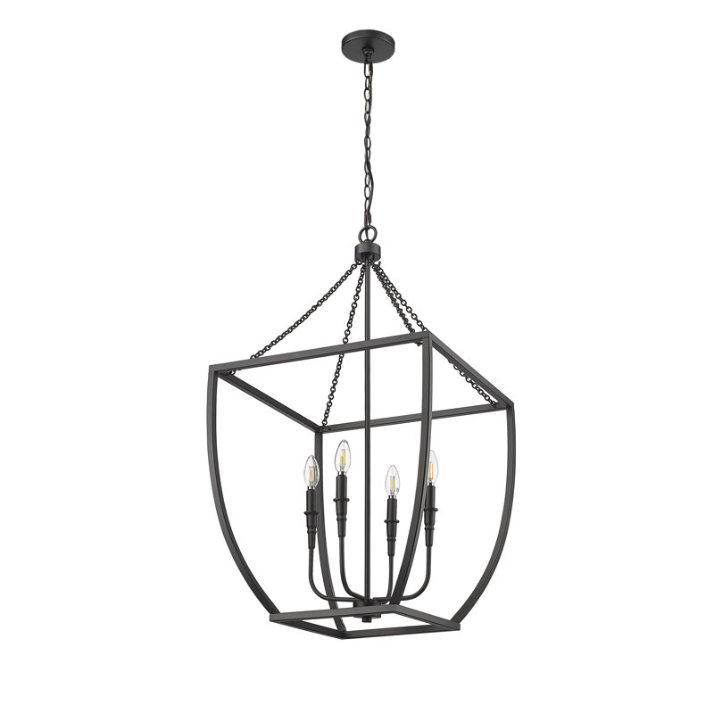 Luminaire suspendu géométrique 4 lumières Yehiel