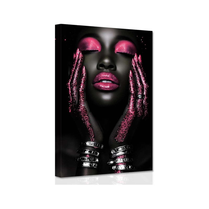 Wrapped Canvas Print, Pink