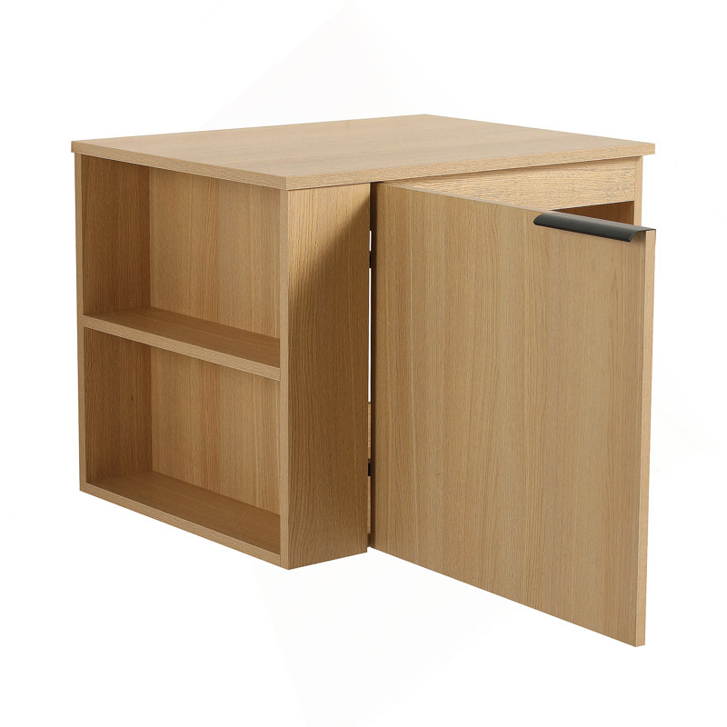Ensemble de meuble-lavabo 24 po pour grand espace, ensemble d'armoires de salle de bain moderne, ensemble d'armoires de salle de bain sans lavabo, chêne (composable)