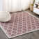 Hague Moroccan Trellis Textured Weave Red/Beige Indoor/Outdoor Rug