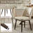 Mason Upholstered Faux Leather Side Dining Chair With Solid Wood Legs -1060085126-1060085121