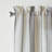 Salerna Striped Swag 54'' W Window Valance in Gray