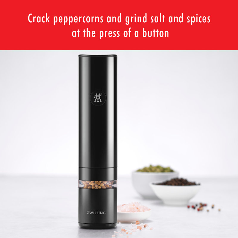 ZWILLING Enfinigy Electric Salt/Pepper Mill, Black Matte