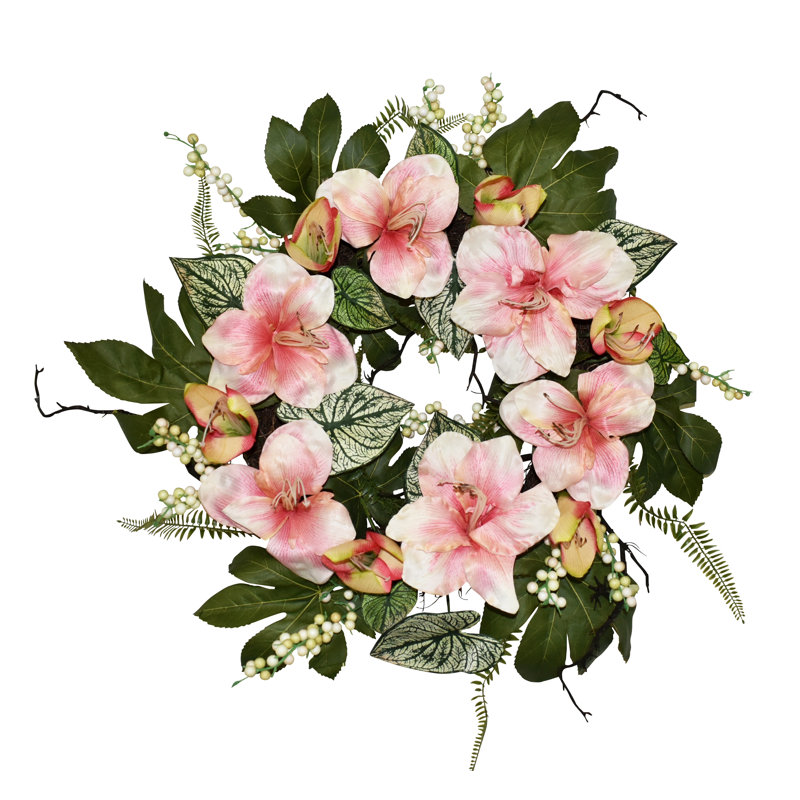 Couronne rose 24 po Amaryllis