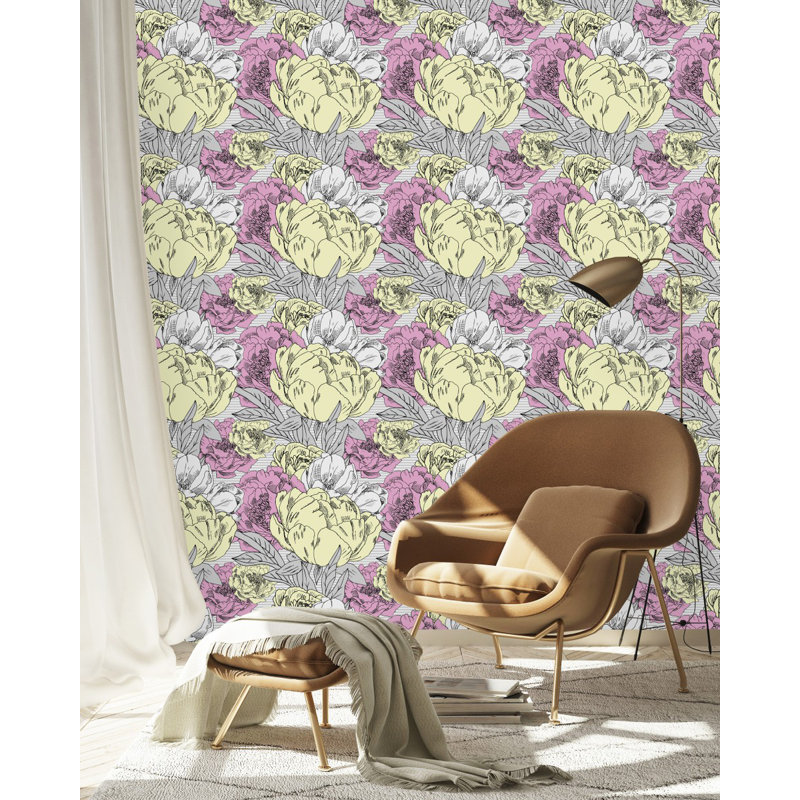 Carreau de papier peint l 25 po, L 2,09 pi x L 10,42 pi
