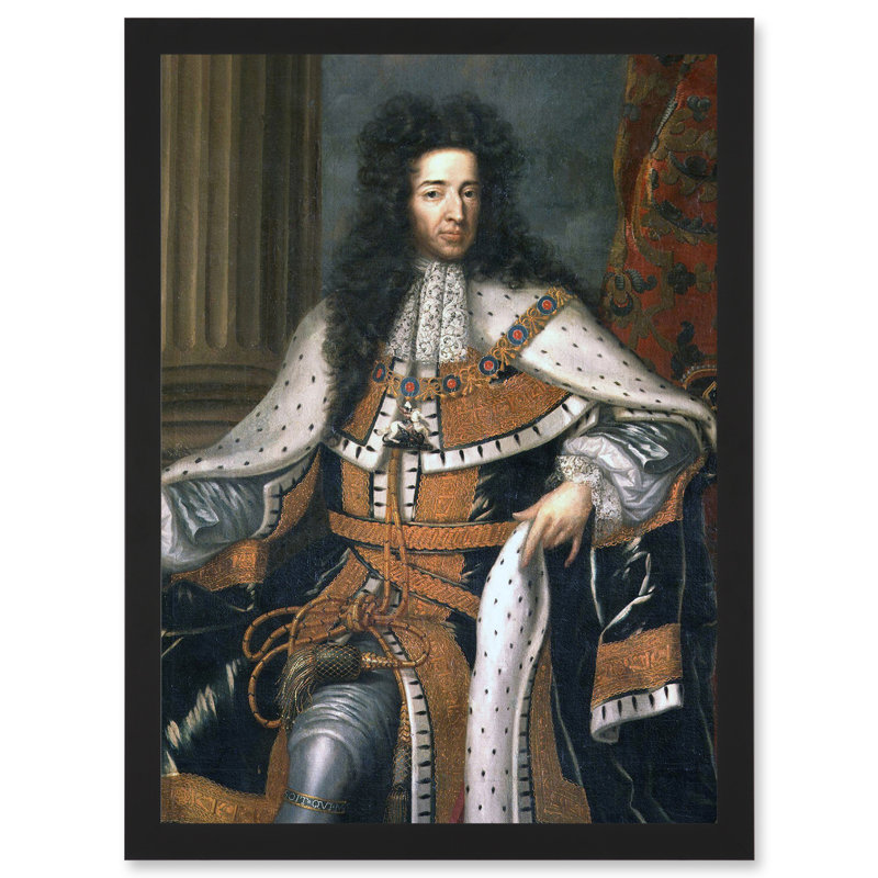 Wissing Portrait King William III - Single Picture Frame Print, 44.5cm H x 33cm W x 1.5cm D