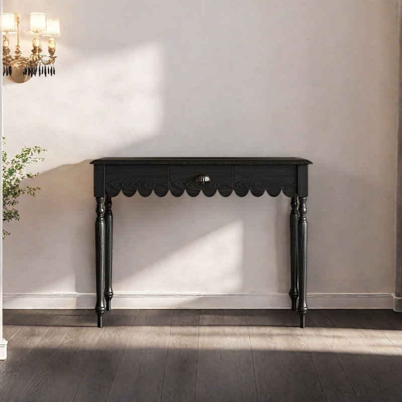 Console rétro minimaliste, H 33,46 po x l 39,37 po x P 15,75 po