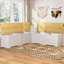 Banc de rangement en forme de L 3 pièces avec coussin, blanc et naturel, multifonctionnel pour un usage domestique-672470404