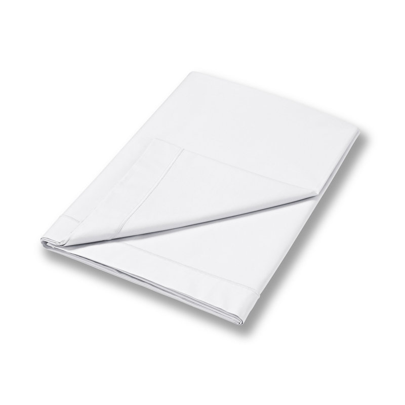 200 Thread Count 100% Cotton Flat Sheet, 275 x 275 cm, White