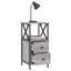Herendeen 34cm W Iron Bedside Table-272789215-328739557