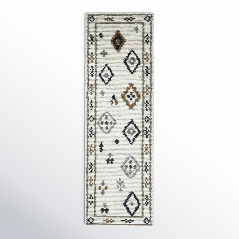 Rivah Hand Tufted Ivory/Brown/Black Rug, Round 6'