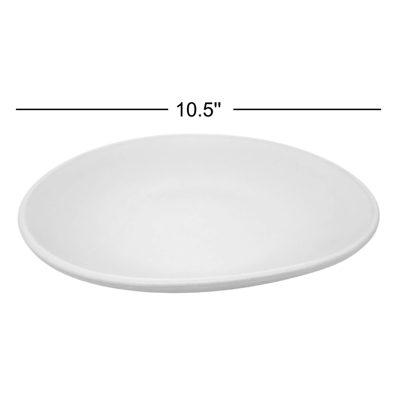 Bex 11" Ceramic Dinner Plate, Pearl