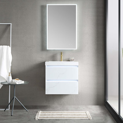 Fahriye 23.56'' Single Bathroom Vanity with Acrylic Top