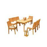 Maldives Outdoor 9 - Piece Teak Dining Set