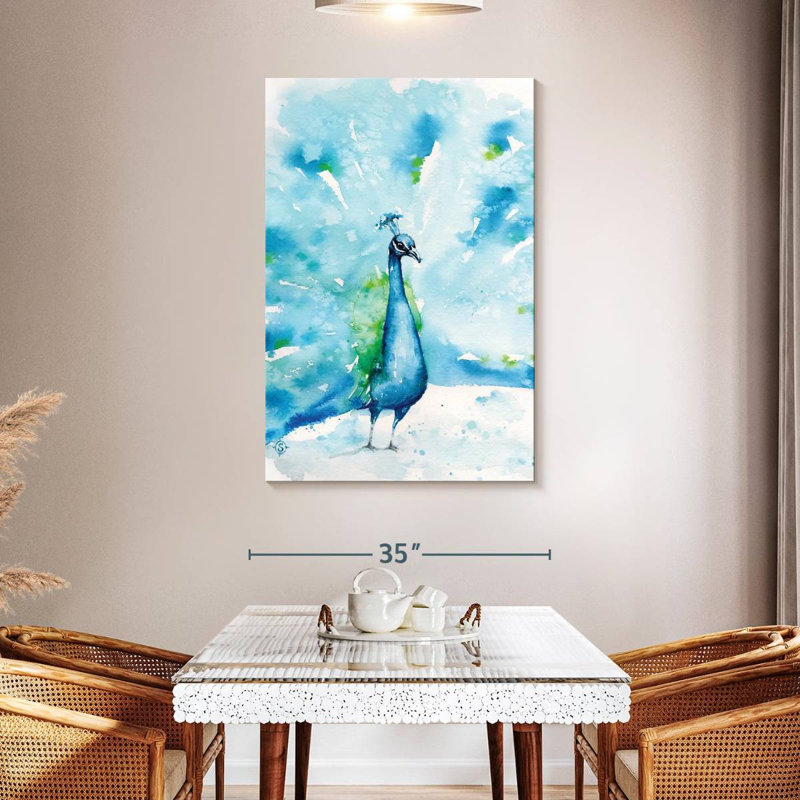 Brampt Peacocks About, 48" H x 32" W