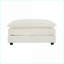 Canapé modulaire en L modulaire avec repose-pieds réversible pour cinéma maison, chenille blanc neige | Blanc | Chenille