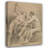 "Two Male Nudes, One Seated and One Semi-Reclining" by  Jakob Matthias Schmutzer - Gallery Wrap Canvas Wall Art-1121782426