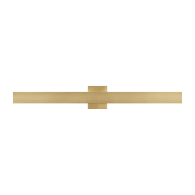 Bau 1 - Light LED Bath Bar, Natural Brass